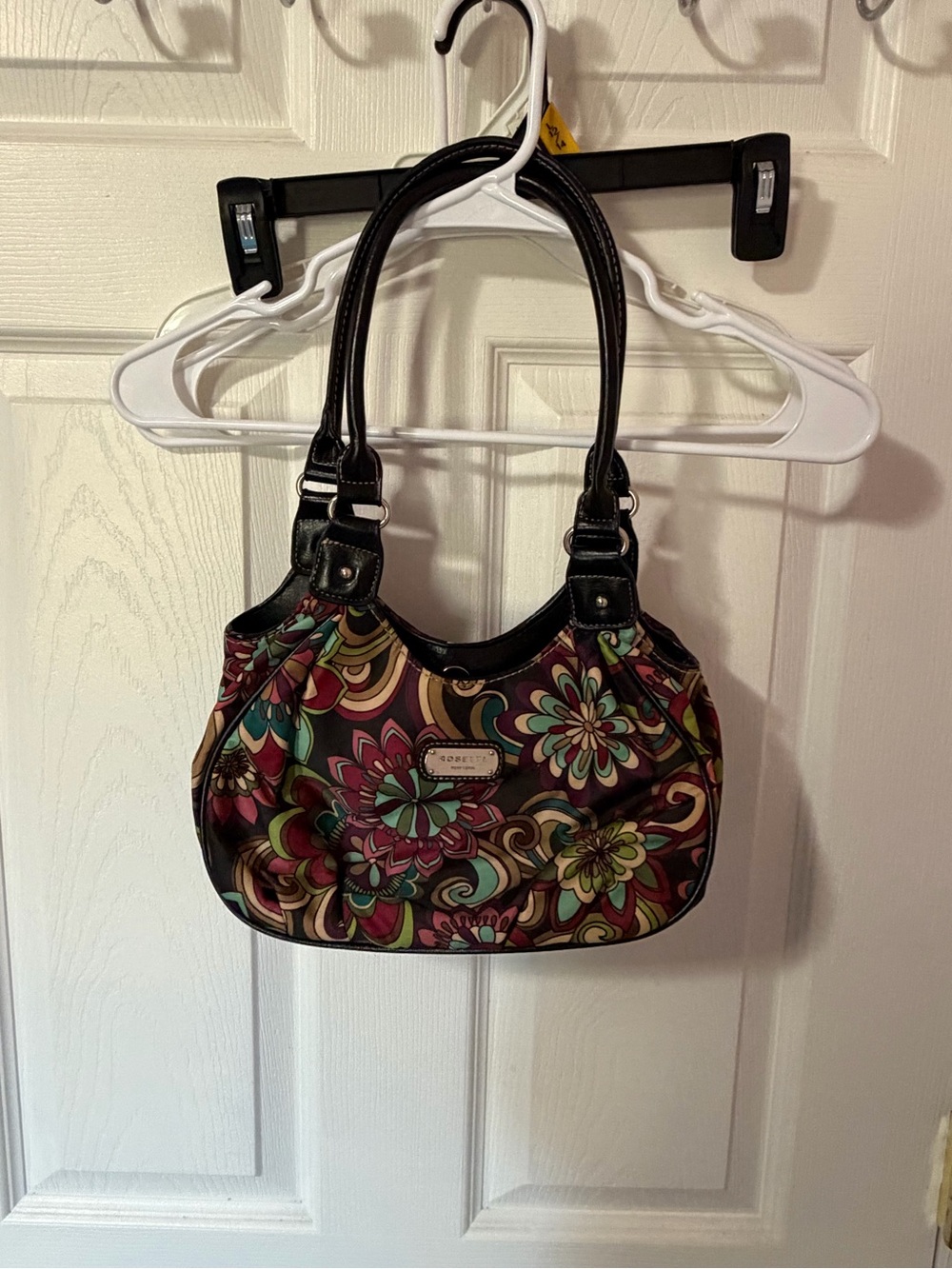 Rosetti y2k Multicolor Floral Shoulder Bag with Black Trim